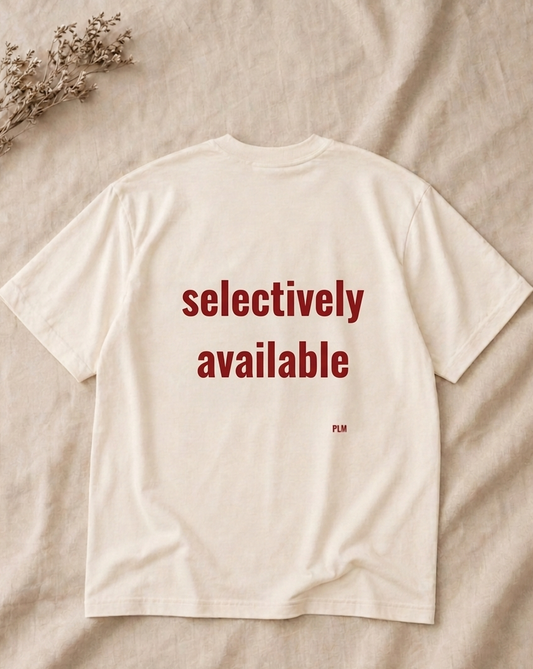 SELECTIVELY AVAILABLE — T-SHIRT CREAM