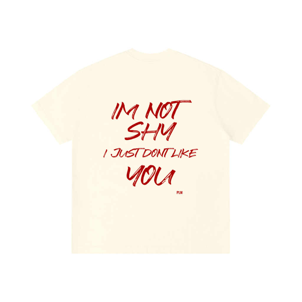 IM NOT SHY — T-SHIRT Cream