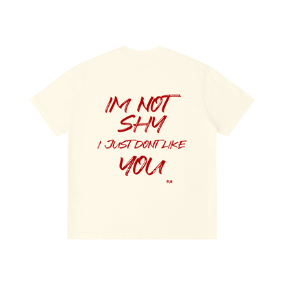 IM NOT SHY — T-SHIRT Cream